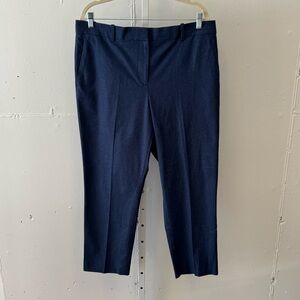NWT Ann Taylor The Ankle in Curvy Mid Rise Indigo Blue Tapered Leg Pants Sz 12